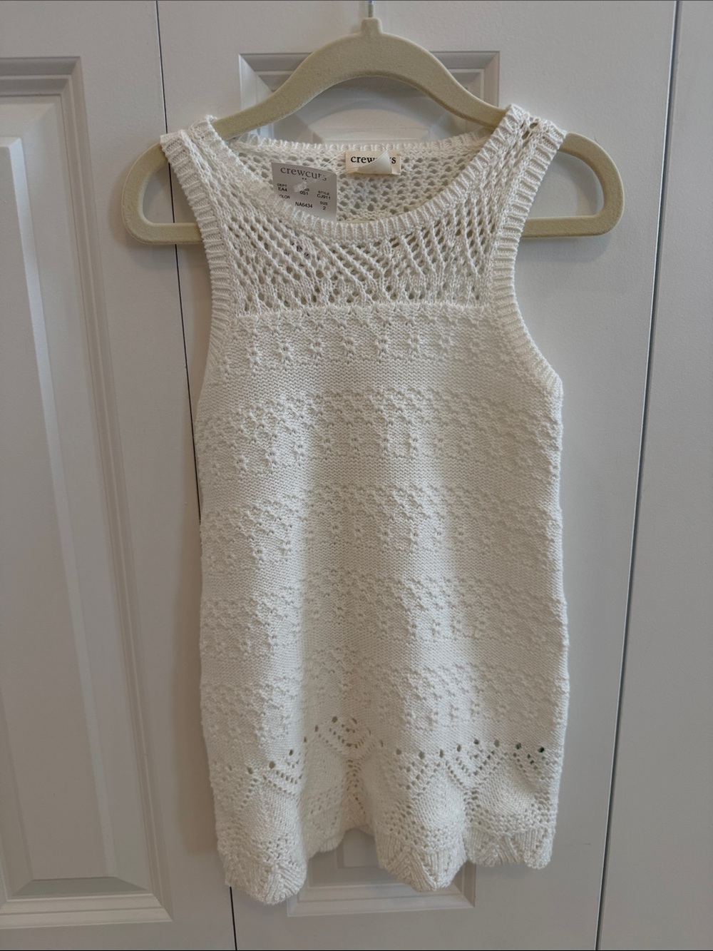 J. Crew Cream Knit Sleeveless Playsuit
